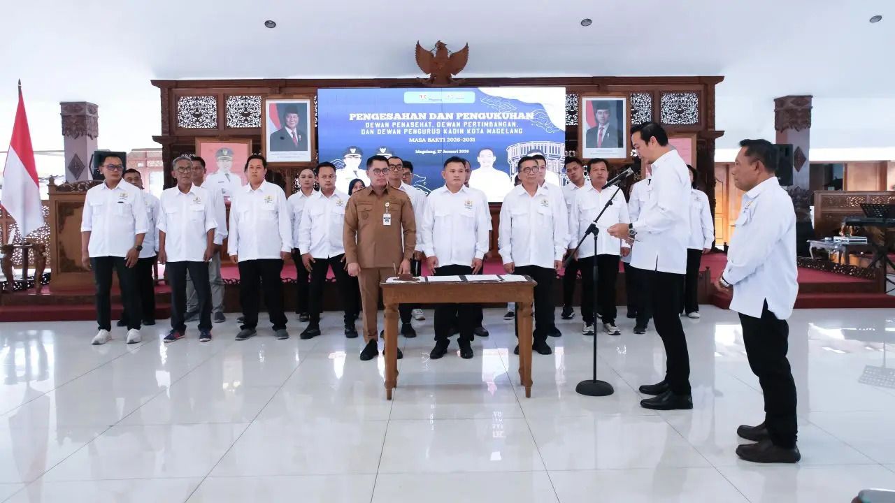 Resmi Dikukuhkan, Kadin Perkuat Ekosistem Ekonomi Kota Magelang