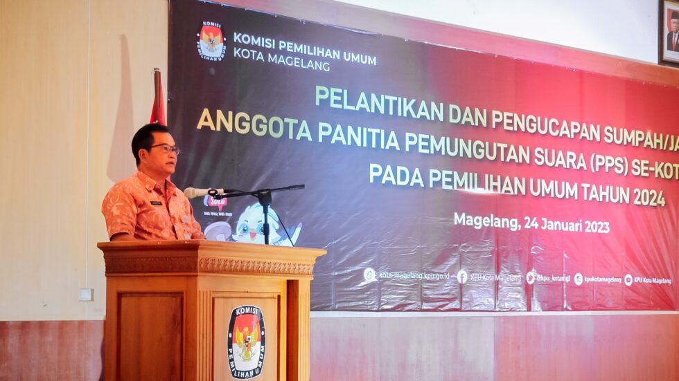 KPU Kota Magelang Lantik Anggota PPS Untuk Pemilu 2024